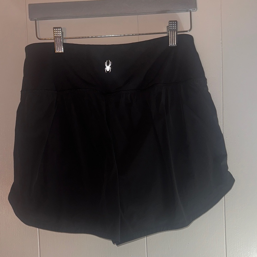 Spyder Black Women's Athletic Shorts, Size M, Like New.